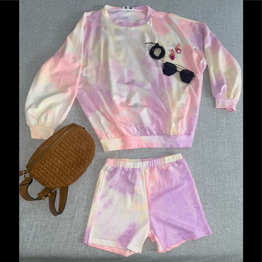 Fashion Nova tie-dye lounge set